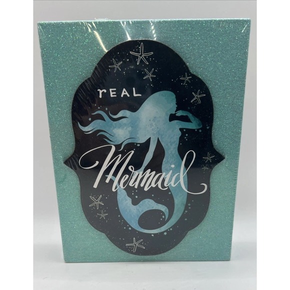Other - Mythical Teal Green‎ Mermaid Wall Hanging Plaque Picture Glitter Beach Decor
